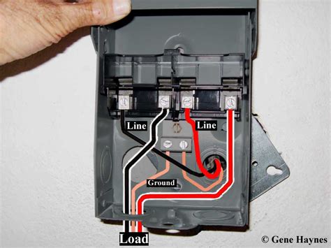 electric from box to a c|ac disconnect box wiring diagram.